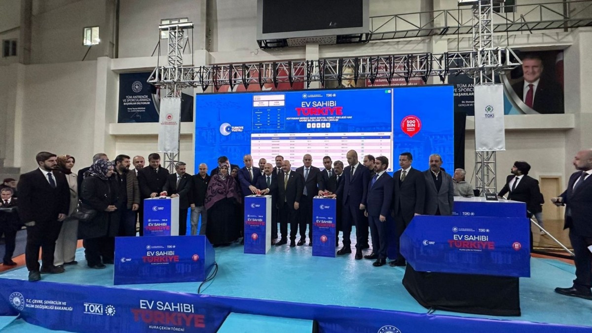 5 bin sosyal konut için ilk kura Adıyaman’da çekildi