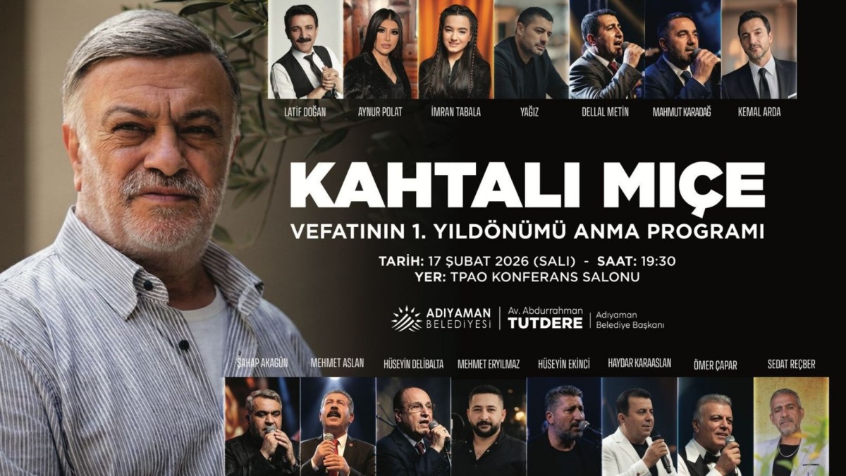 Adıyaman Belediyesi, usta sanatçı Kahtalı Mıçe için anma programı düzenleyecek