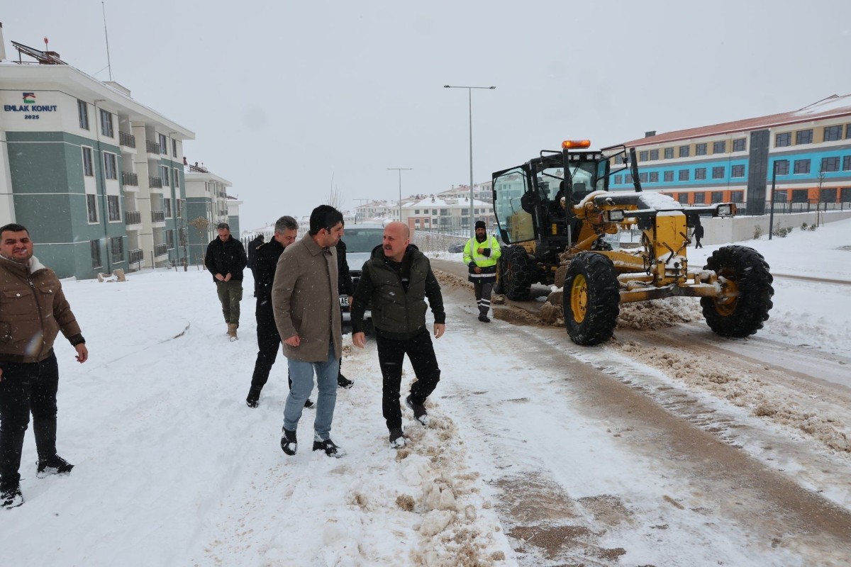 Adıyaman İndere’de Kar Mesaisi