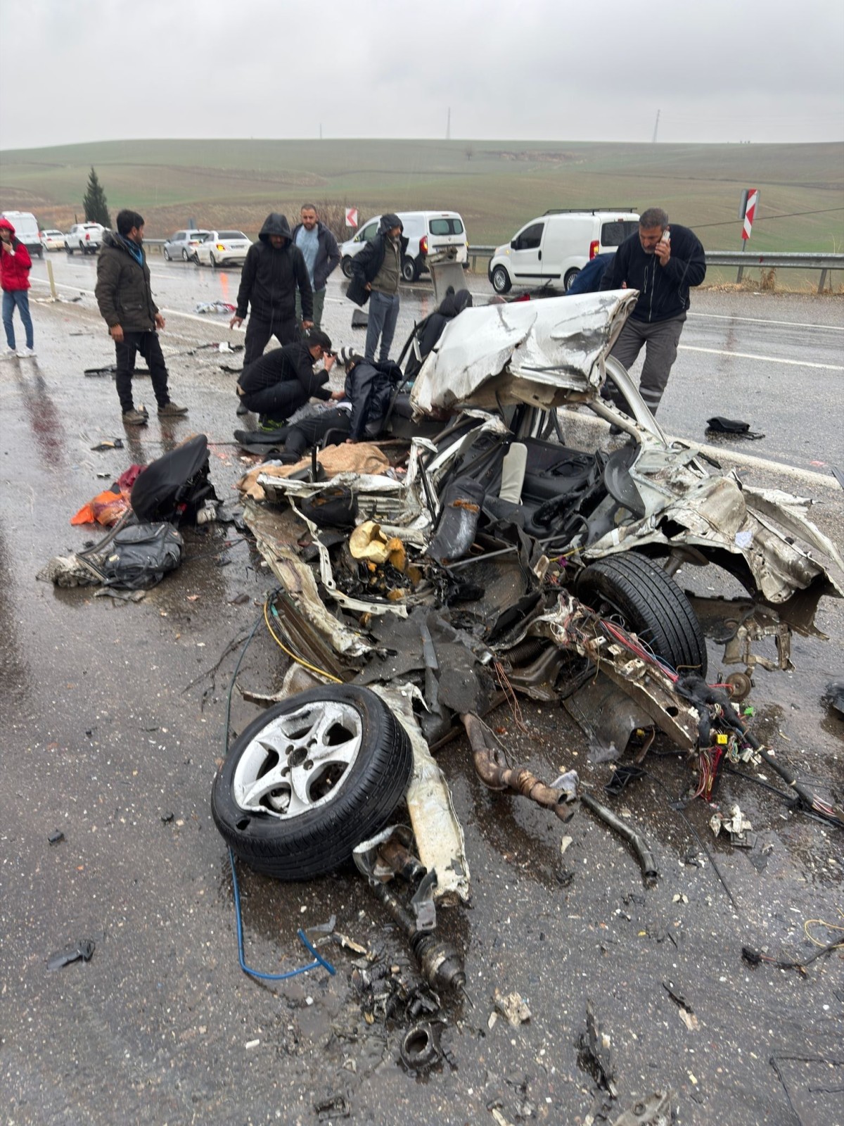 Adıyaman Kahta yolunda kaza:3 ölü