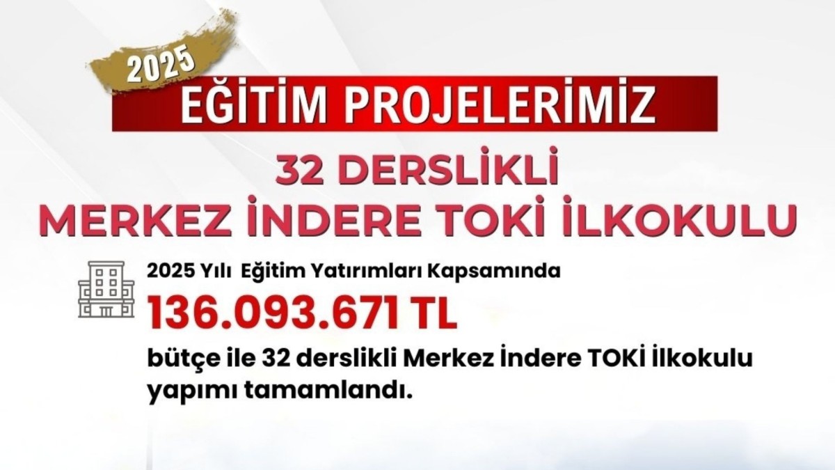 Adıyaman Valiliği’nden İndere’ye yeni eğitim yatırımı