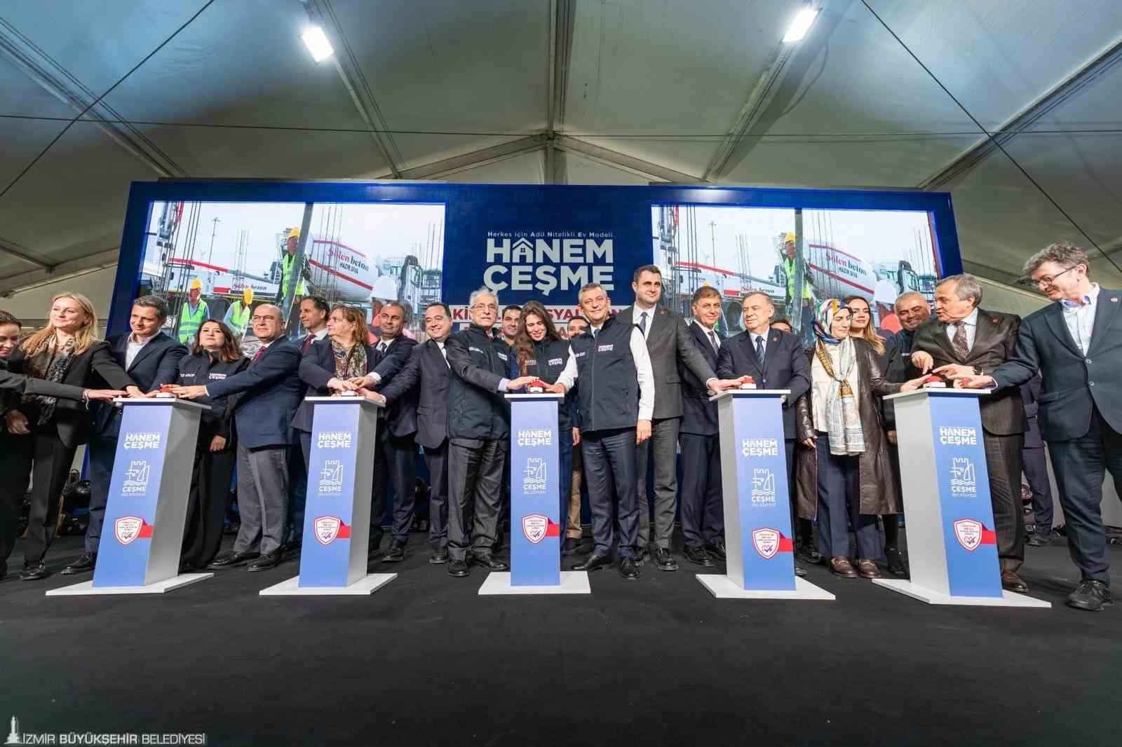 Çeşme’de kiralık sosyal konut projesi Hanem’in temeli atıldı