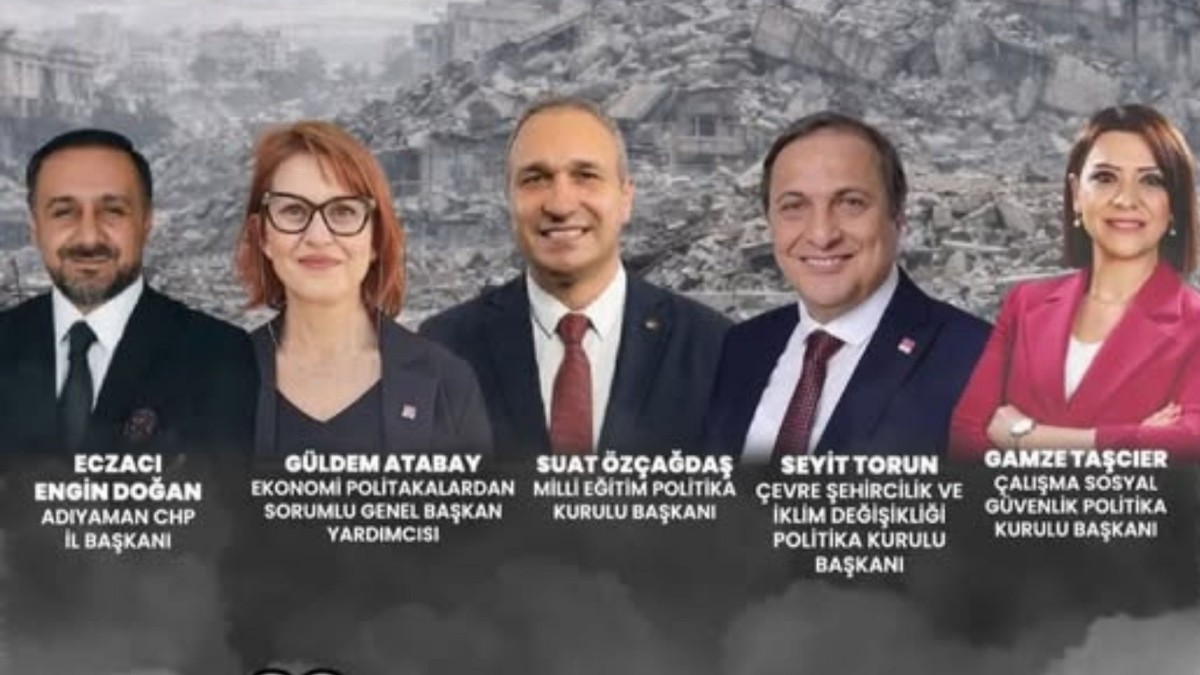 CHP heyeti 29 Ocak Perşembe günü Adıyaman’da vatandaşlarla buluşacak